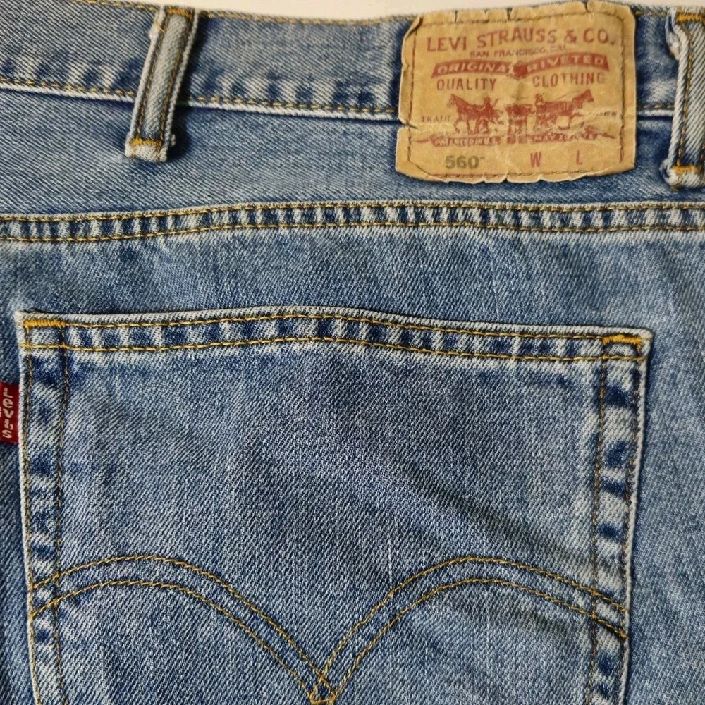 LEVIS 560 ‎ COMFORT FIT 54x29  Blue Denim Jeans   MEN'S BLUE 5 Pocket